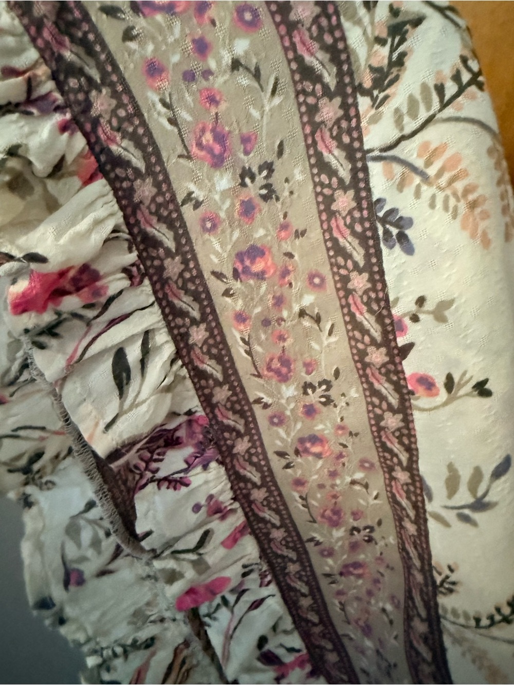 Spell Maisie Strappy Blush Floral Lace-Trim Midi Dress - Picture 5 of 13
